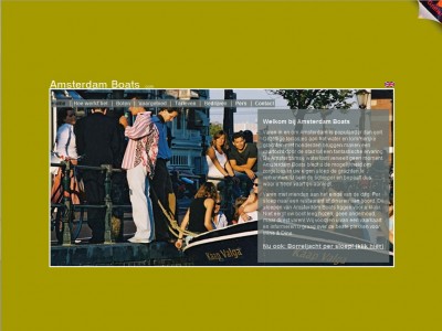 Website Amsterdam Boats door: Indysign Communicatie Amsterdam :: website, huisstijl, logo, briefpapier, presentatie